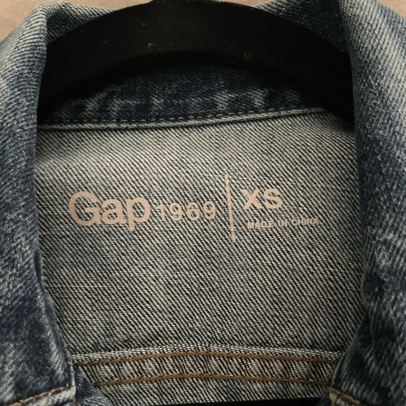Jean jacket Gap XS “1969” non stretch denim indigo wash - Picture 3 of 3